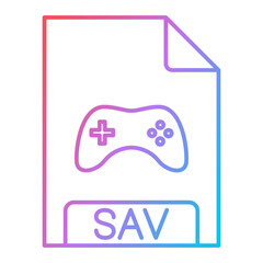 SAV File Format Icon Design