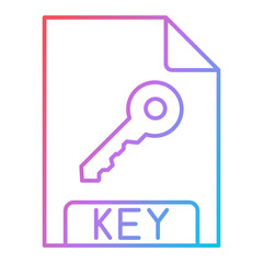 KEY File Format Icon Design