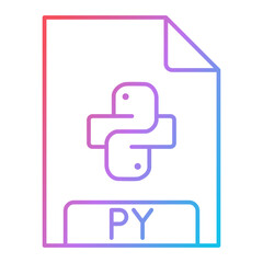 PY File Format Icon Design