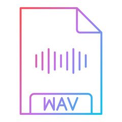 WAV File Format Icon Design