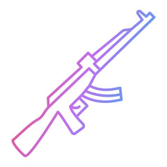 Assault Rifle Icon Design