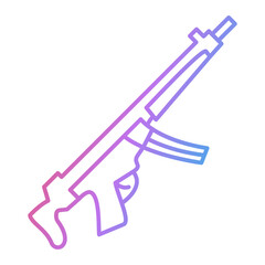 Machine Gun Icon Design