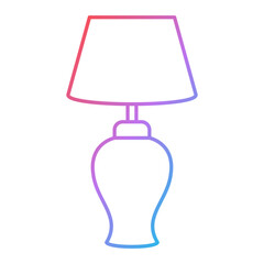 Table Lamp Icon Design