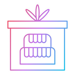 Cake Box Icon Design