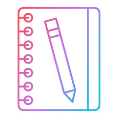 Sketch Book Icon Design
