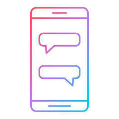Mobile Chat Icon Design