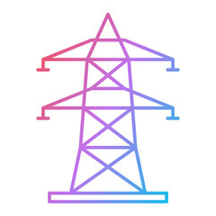 Electric Tower Icon Design
