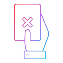 Red Card Icon Design