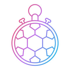 Obraz premium Football Time Icon Design