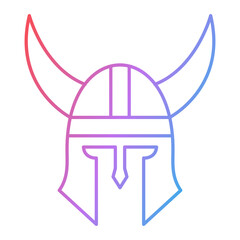 Viking Helmet Icon Design