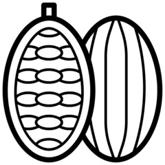 Cocoa line icon,linear,outline,graphic,illustration