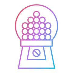 Gum Ball Machine Icon Design
