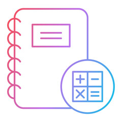 Accounting Book Icon Design