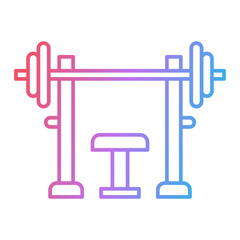 Bench Press Icon Design