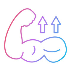 Bicep Grow Icon Design