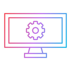 Online Management Icon Design