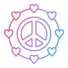 Obraz premium Pacifism Icon Design