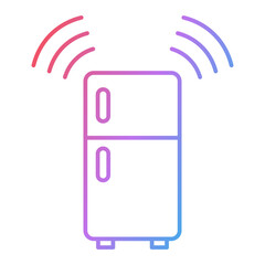 Smart Refrigerator Icon Design