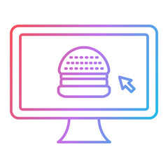 Online Food Icon Design