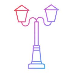 Street Lamp Icon Design