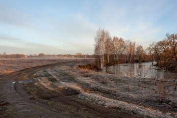 In the morning in April there are frosts