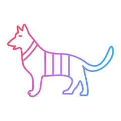 Army Dog Icon Design