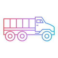 Military Truck Icon Design