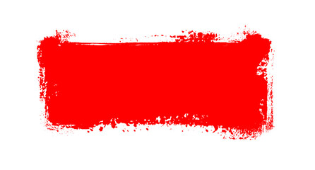 Grunge Farbe rot als Layout Element oder zum Markieren