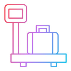Luggage Scale Icon Design