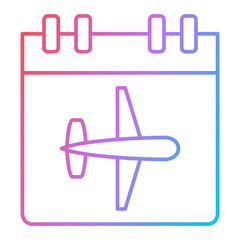 Flight Date Icon Design
