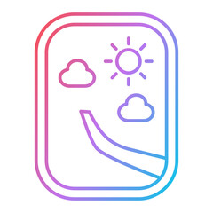 Airplane Window Icon Design