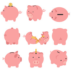 Set of the  Piggy bank set