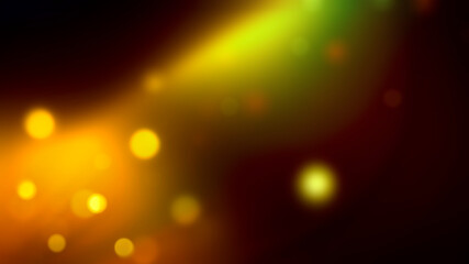 Festive golden luminous background with lights bokeh. Abstract glowing bokeh lights - 501333410