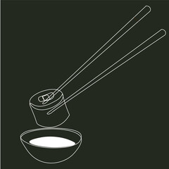 black and white food