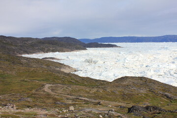 Impressive iceberg scenery at Ilulissat Fjord (horizontal), Ilulissat, Greenland