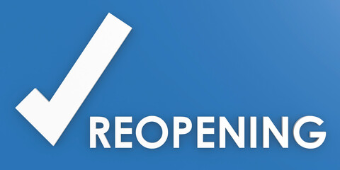 Reopening word with tick mark