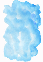Watercolor blue spot,background,drop,fill,texture.Suitable for greeting cards,invitations,design works,crafts and hobbies