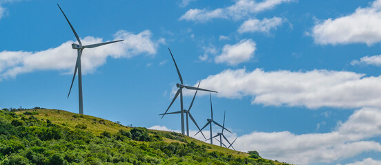 Windmillls at Countryside Landscape, Uruguay © DFLC