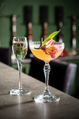 tasty cocktail in the bar