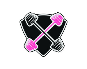 Gym logo in black and white