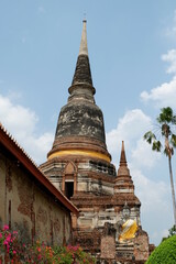Fototapeta premium Old traditional temple at Ayutthaya the old capital city of Thailand 
