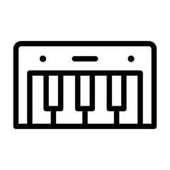 music and multimedia line icon