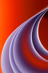 Abstract background with rolled cardboard