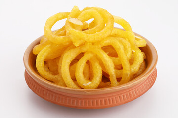 Jelebi famous Indian sweet (tradtional fried sweet dessert)