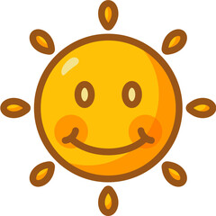 Obraz premium sun Two Tone icon