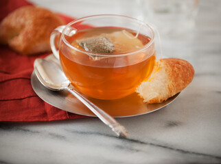 Cup of Tea with Pastry