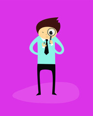 magnifying glass, pay attention to details