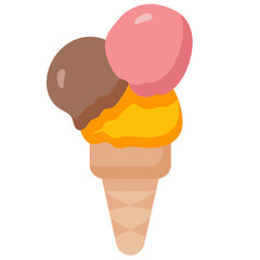 ice cream flat icon