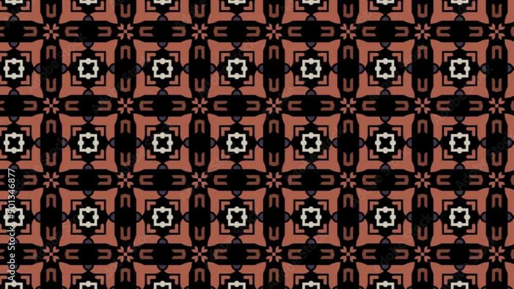 Poster immersive tile patterns seamlessly flowing animation graphic