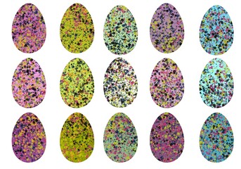 Easter set with eggs for wallpaper and fabrics and textiles and packaging and gifts 